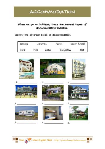 Your Online English Class - Vocabulary Worksheets