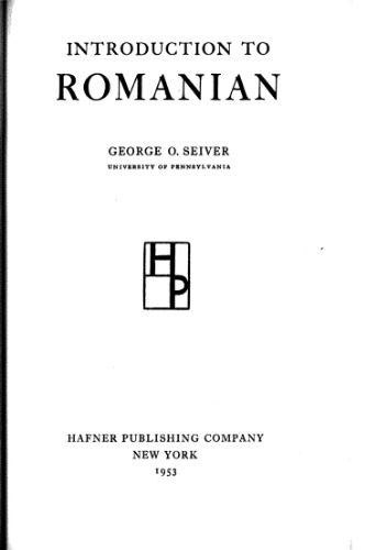 Introduction to Romanian