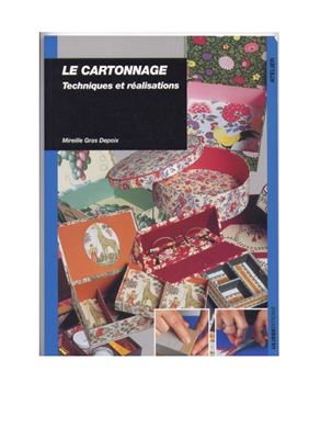 Le cartonnage: technique et réalisation