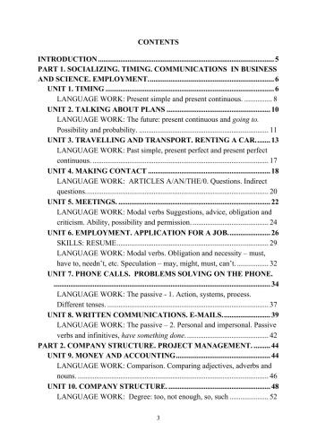 Business and Scientific English