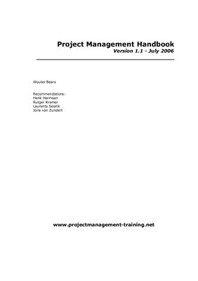 Project Management Handbook