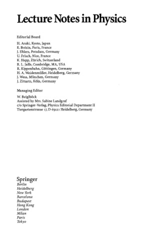 Birth of the Universe and Fundamental Physics: Proceedings of the International Workshop Held in Rome, Italy, 18–21 May 1994