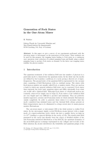 Modern Challenges in Quantum Optics: Selected Papers of the First International Meeting in Quantum Optics Held in Santiago, Chile, 13–16 August 2000