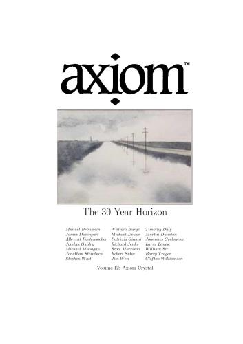 Axiom: Volume 12: Axiom Crystal
