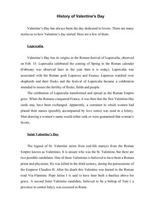 History of Valentine's Day