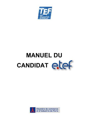Manuel du candidat e.TEF/TEF