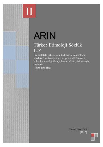 Türkcə Etimoloji Sözlük II (L-Z)