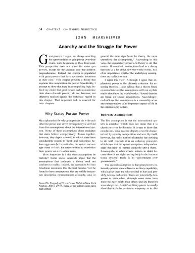 Anarchy and the Struggle for Power