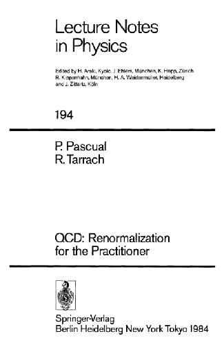 QCD: Renormalization for the Practitioner