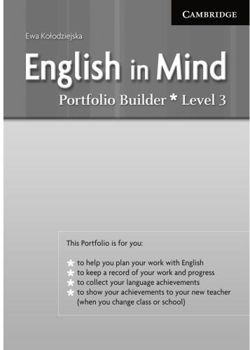 English in Mind 3. Portfolio Builder
