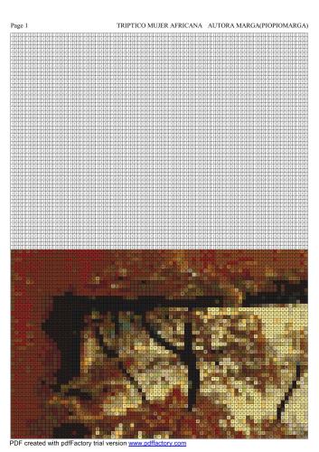 Triptico mujer africana