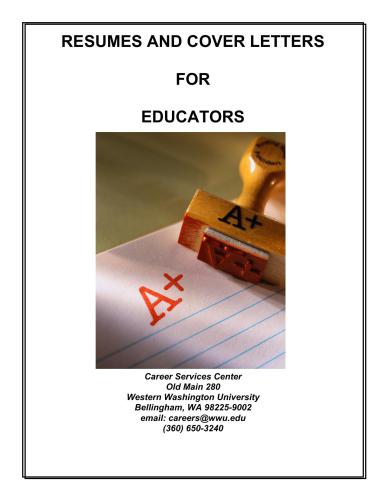 Resumes and Cover Letters for Educators