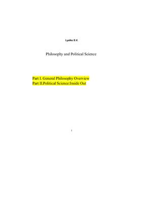 Philosophy & Political Science