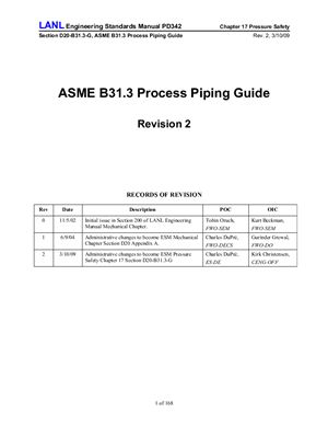 LANL ASME B31.3 Process Piping Guide