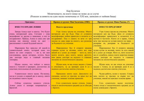 Момиченцето, на което нищо не може да се случи (русский текст+2 перевода)