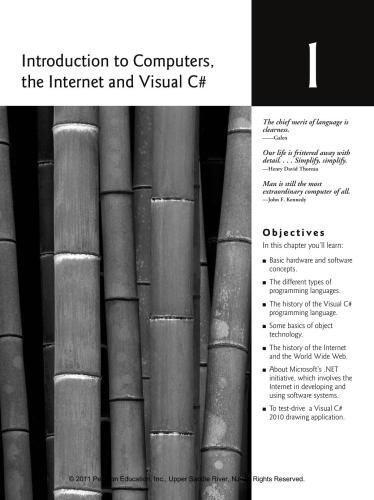 Visual C# 2010 How to Program