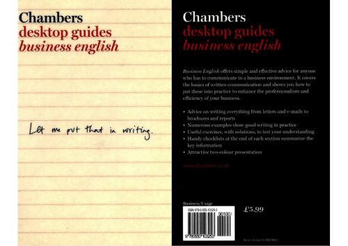 Chambers Desktop Guides. Business English