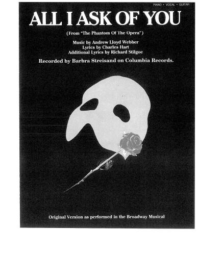 All I Ask of You Piano