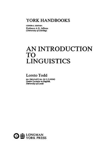 An Introduction to Linguistics