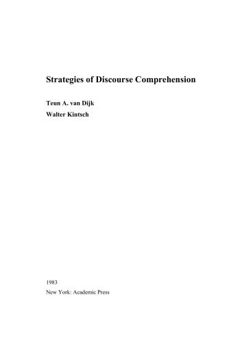 Strategies of Discourse Comprehension