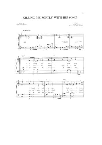 Killing me softly with his song