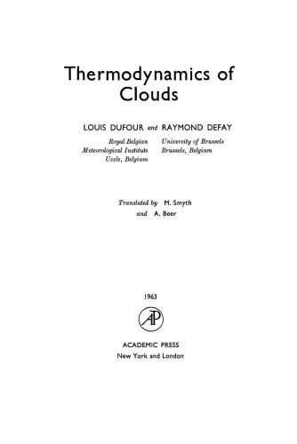 Thermodynamics of Clouds