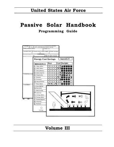 Passive Solar Handbook: Programming Guide. Volume III (Справочник по пассивным солнечным системам: Путеводитель по программированию III)