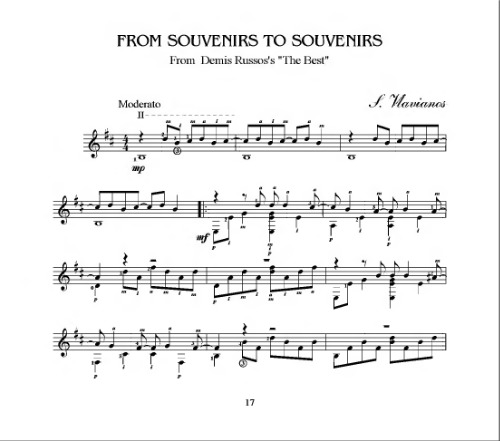 From souvenir to souvenir(от сувенира к сувенира) Демис Руссос