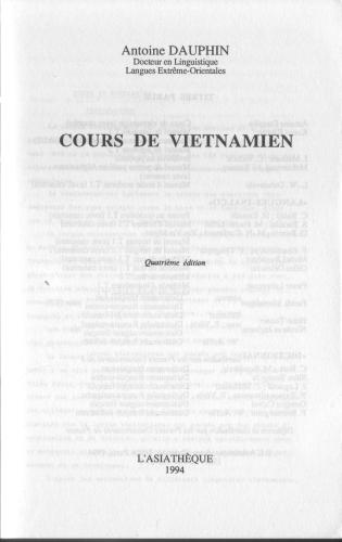 Cours de vietnamien