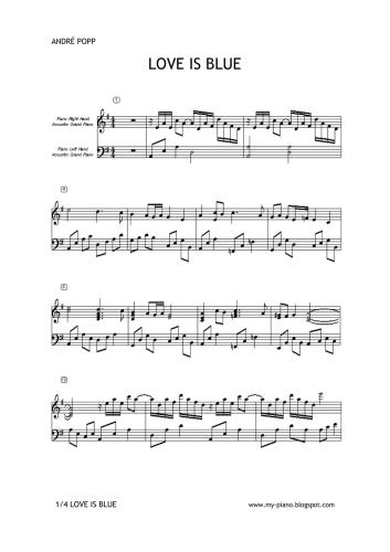 Love is blue. L’amour est bleu