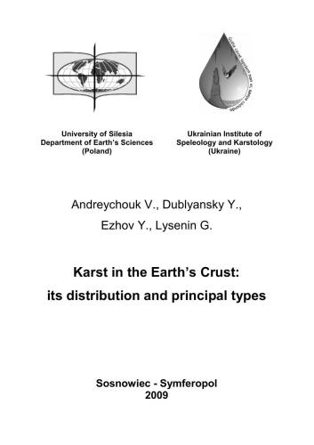 Karst in the Earth's Crust: its distribution and principal types