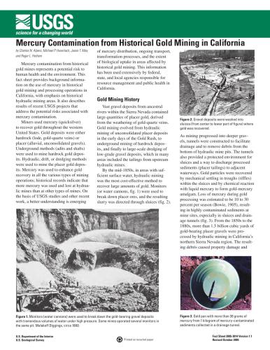 Mercury Contamination from Historical Gold Mining in California