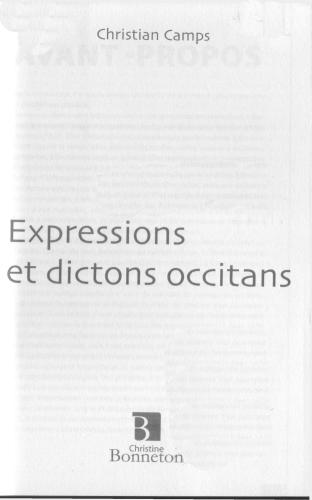 Expressions et dictons occitans