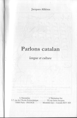 Parlons Catalan: langue et culture