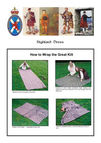 How to Wrap the Great Kilt с шотландского сайта kilts-n-stuff.com