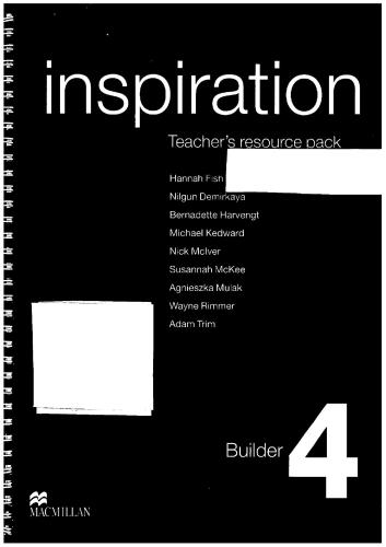 Inspiration Builder 4 - Teacher's Resource Pack