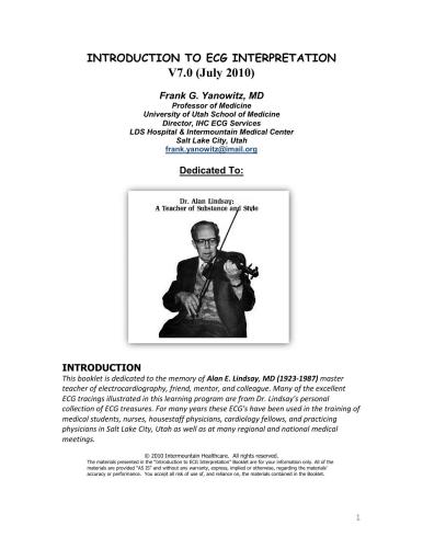 Introduction to ECG interpretation