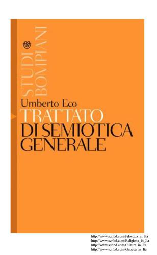 Trattato di semiotica generale
