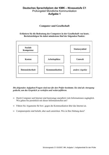 DSD II Mündliche Kommunikation
