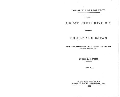 The Great Controversy between Christ and Satan