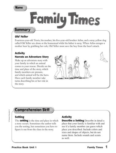 Reading Street. Practice Book. Teacher Edition. Grade 6