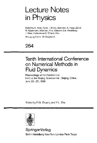 10th Int'l Conference on Numerical Methods in Fluid Dynamics