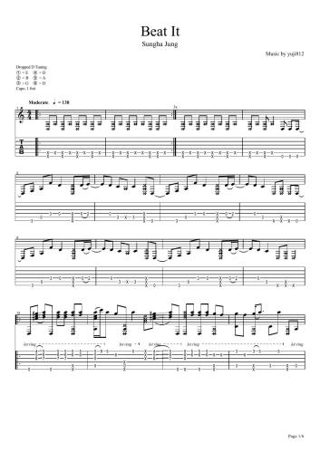 Michael Jackson - Beat It (Sungha Jung)