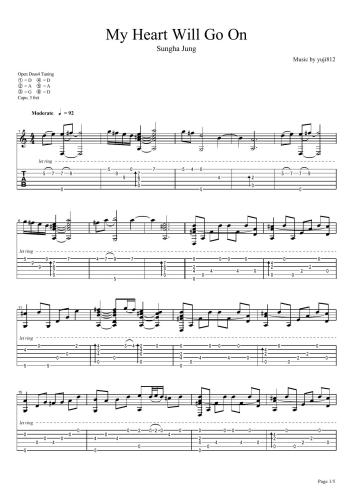 My Heart Will Go On (Sungha Jung)