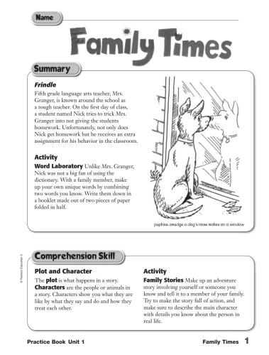 Reading Street. Practice Book. Teacher Edition. Grade 5