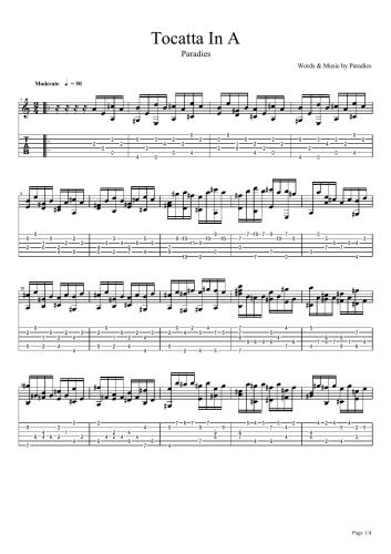 Paradies. Tocatta In A