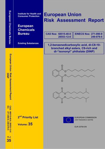 European Union Risk Assessment Report Vol. 35, 2nd priority list: 1, 2-benzenedicarboxylic acid, di-C8-10-branched alkyl esters, C9-rich and di-isononyl phthalate (DINP)