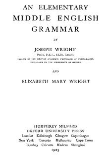 An Elementary Middle English Grammar