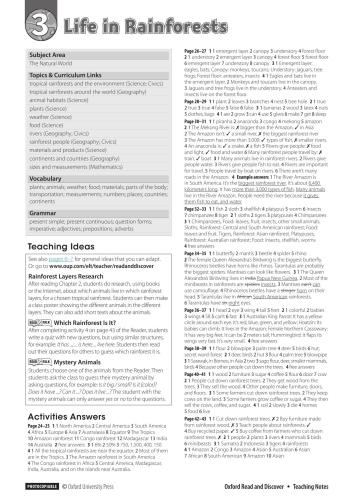 Life in Rainforests. Read and Discover. Level 3