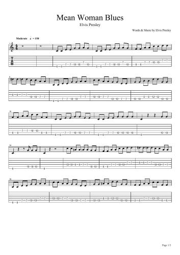 Elvis Presley - Mean Woman Blues